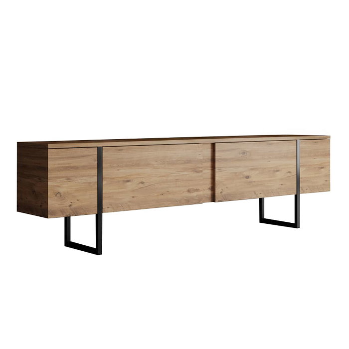 Hanah Home Soporte para TV Luxe - Pino Atlántico y Negro Hanah Home Soporte para TV Luxe - Pino Atlántico y Negro